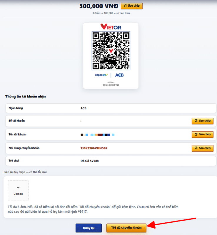 lệnh chuyển khoản QR lệnh chuyển khoản QR