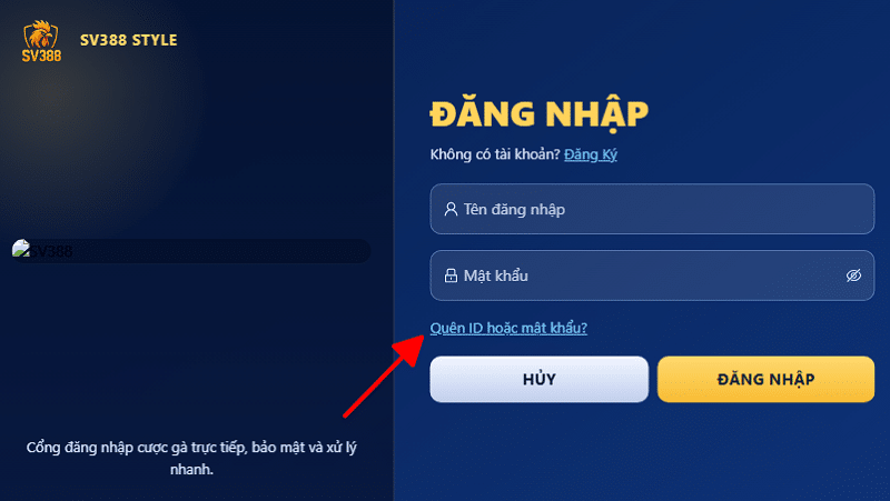 quên mật khẩu quên mật khẩu